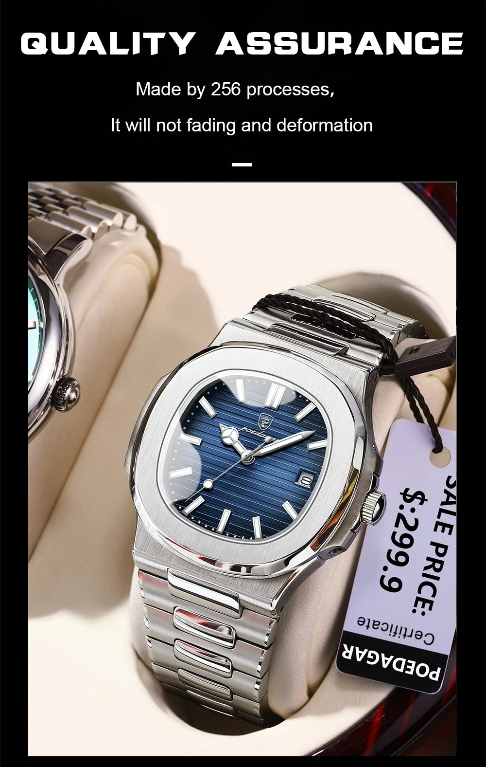 POEDAGAR 613 – Reloj Luxury Square