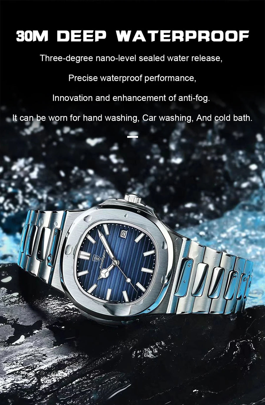 POEDAGAR 613 – Reloj Luxury Square