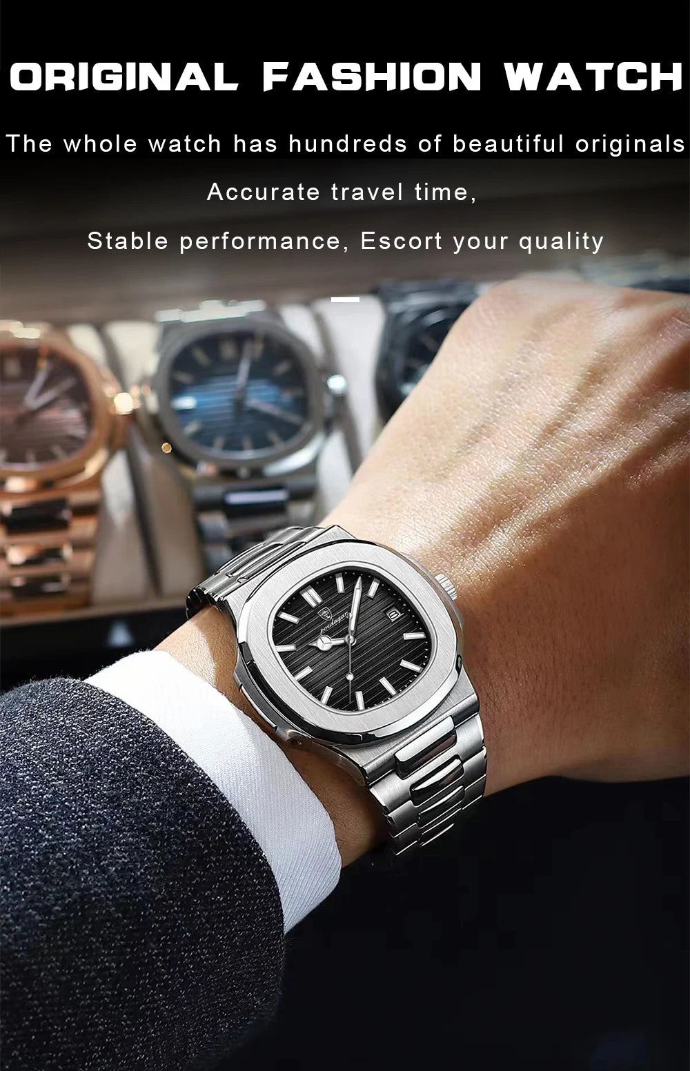POEDAGAR 613 – Reloj Luxury Square