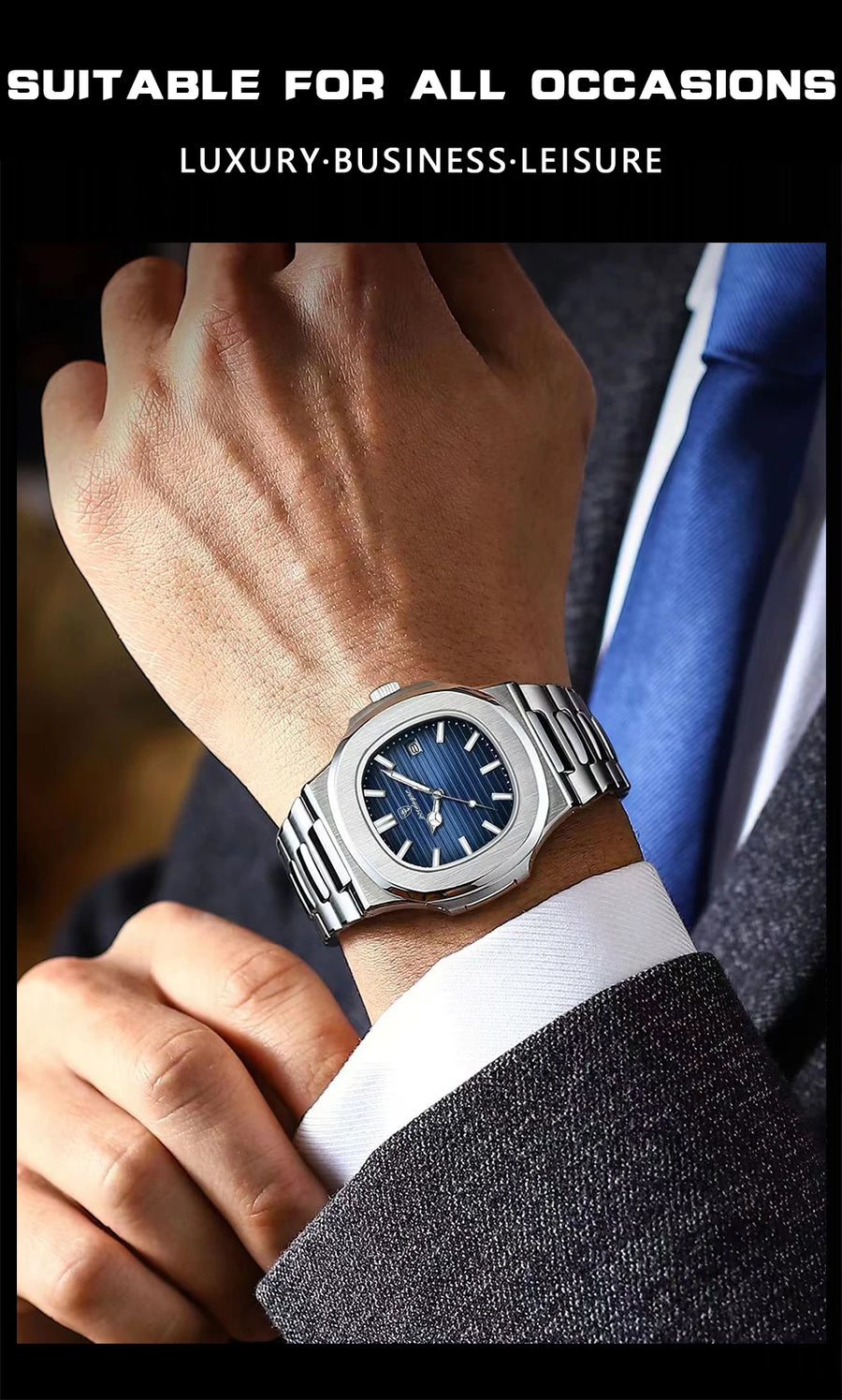 POEDAGAR 613 – Reloj Luxury Square