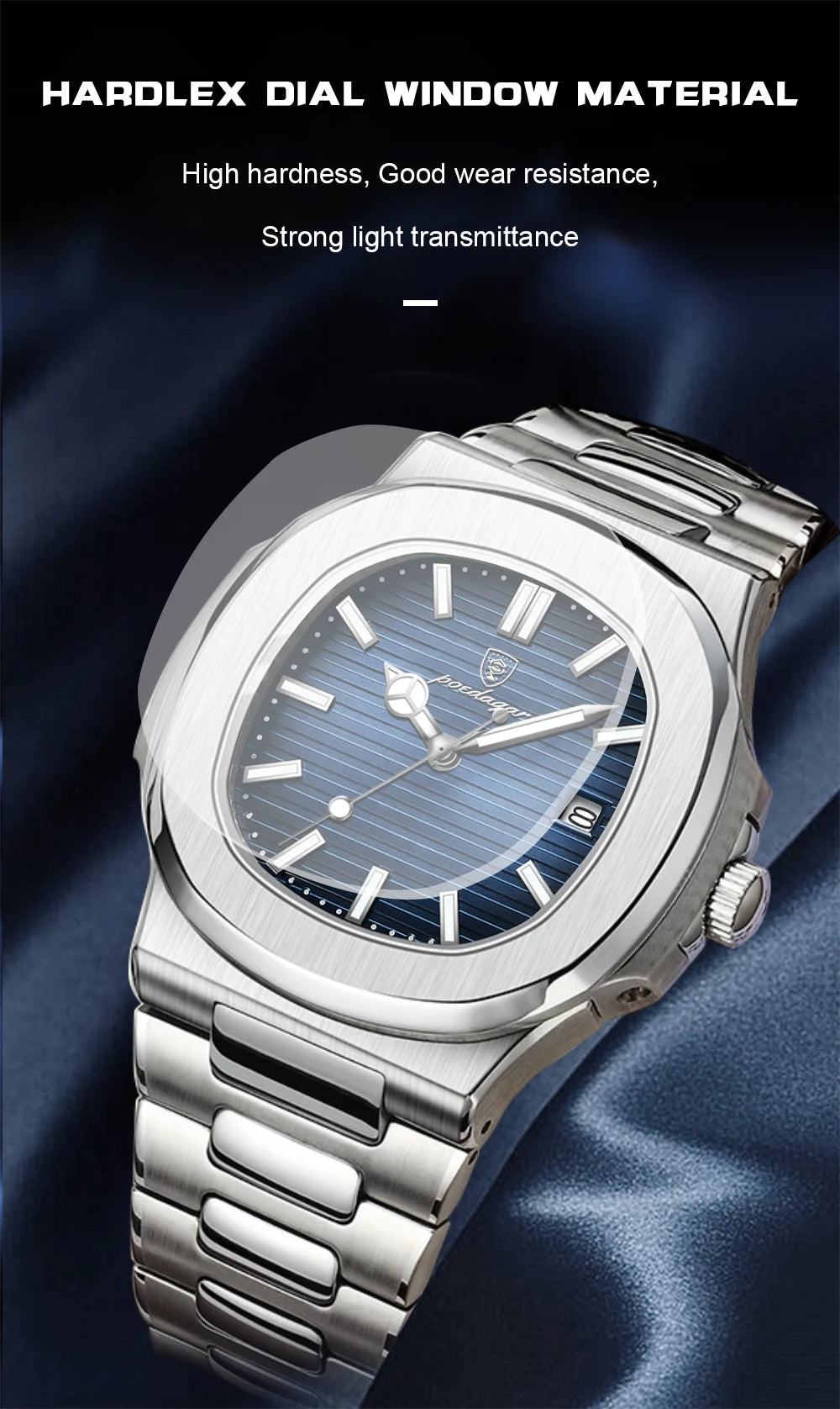 POEDAGAR 613 – Reloj Luxury Square